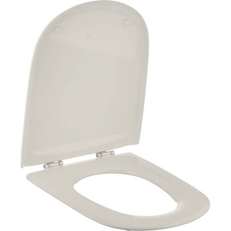 Tapa abattant WC GIRALDA A801461174 – Plastique étain – Couleur pergamon – Fixations incluses pour modèle Roca (1/5)