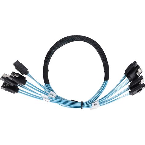 Câbles SATA 7 broches, vitesse rapide 6 Gbit/s, mini-câbles faciles à utiliser, 4 fils, haute vitesse, pour ordinateur
