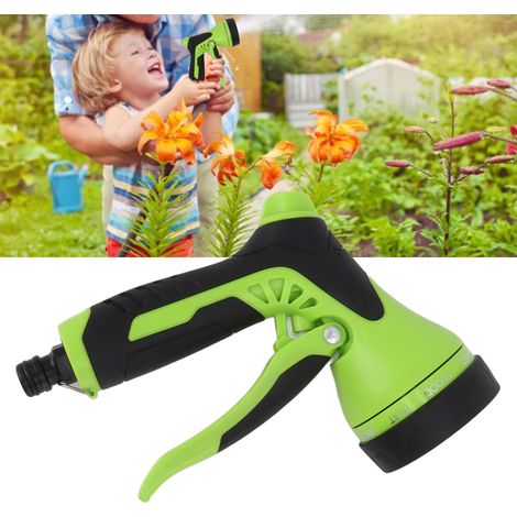 Pistolet de Jardin Flexible avec 9 Modes Pulvérisation Anti-Glissante pour Arrosage Lavage Auto ABS Adapter G3/4 G1/2 240g (1/5)