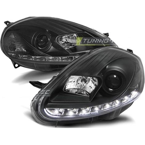 Paire de feux phares Fiat Grande Punto 05-08 Daylight noir-27361292 (1/3)
