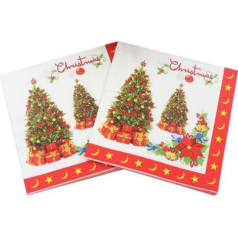 lot De 40 Serviettes En Papier Colores-serviettes De Table Cow-serviettes De Table De Nol Serviettes En Papier, Dcoration De Table, Runion De Fam (1/5)