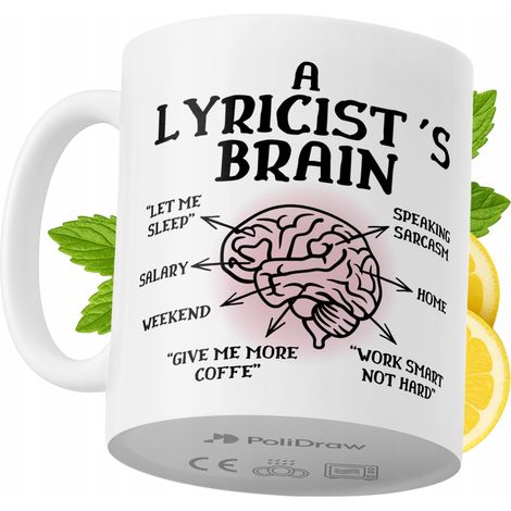 Tazza per un paroliere Divertente Tazza da caffè/tè con testo divertente e umoristico Grafica Tazza per compleanni Onomastici Festività Tazza premium per occasioni speciali per casa ufficio lavoro Caf