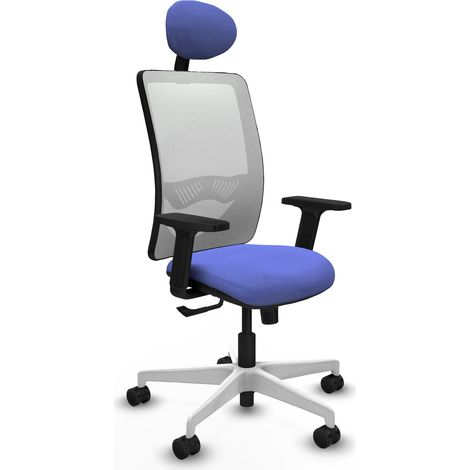 Silla de oficina piqueras y crespo Zulema blanco espuma alta densidad (1/2)