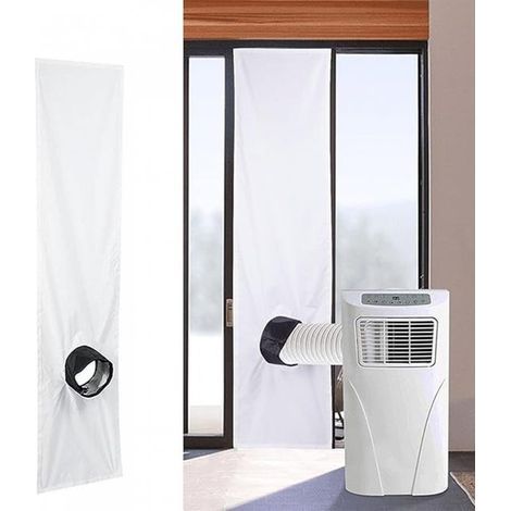 Universal 2-meter sealing strip for air conditioner window, adjustable and portable, with a single opening. (1/5)
