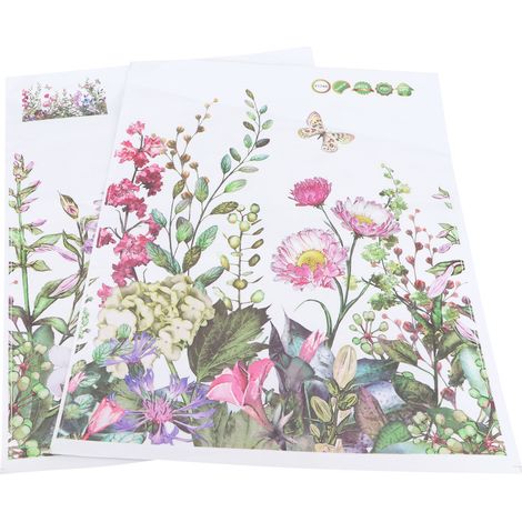 Stickers muraux à faire soi-même, motifs végétaux et floraux, décorations murales pour chambre et salon (1/5)