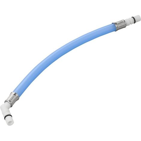 Raccord de tuyau flexible, 25 cm, bleu, angle de 45°