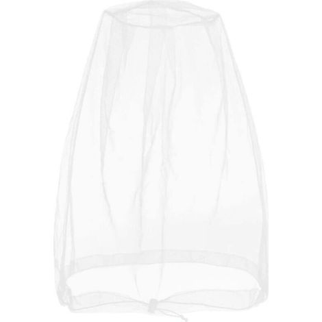[NEVER USED] Insect net for head and face protection against insects and gnats during outdoor activities, with storage bag, White