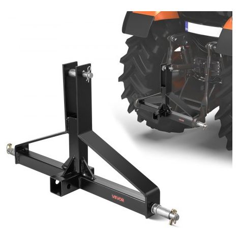 Enganche de Remolque de 3 Puntos con Receptor de 50,8 mm para Tractor de Categoría 1 Carga 1360,78 kg Adaptador de Barra de Remolque Compatible con Kubota, Mahindra, Ford, Yanmar, John Deere (1/5)