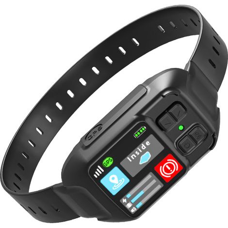 anti aboiement chien : GPS sans fil, clôture virtuelle extérieure étanche pour chiens et collier intelligent pour animaux. (1/4)