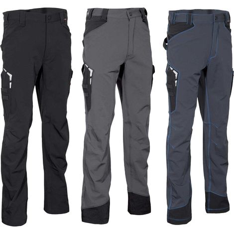Pantalones de trabajo con bolsillos laterales Cofra Hagfors Shellwear - 56 (EU) - Antracite