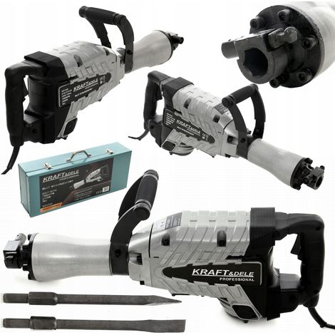 Sechskant-Abbruchhammer 230 V 63 J 3200 W 2 Meißel Kraft&Dele (1/5)