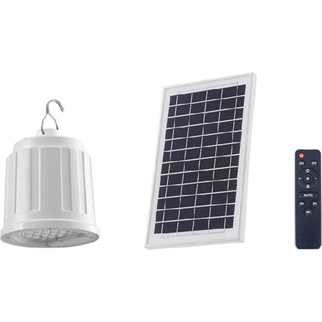 Lampe Solaire Extérieur 40W, Éclairage Jardin Étanche IP65 avec Télécommande et Capteur de Lumière, Lampe Solaire pour Cour, Terrasse, Allée (1/5)