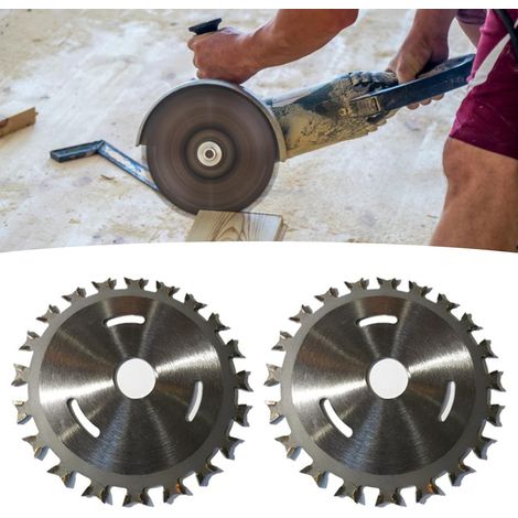 Lames de coupe pour outils électriques , lames de scie double face, lames de coupe en carbure 4 pouces 40 dents pour menuiserie, coupe du bois, du plastique, du métal et du carrelage, argent x 2 (1/5)