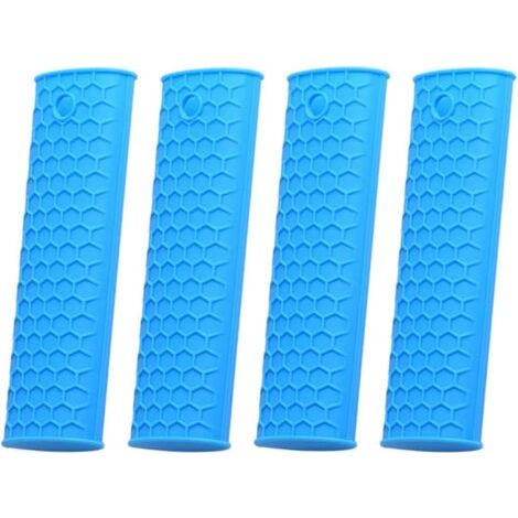 4pièces Manique Silicone pour Poignées de Casseroles Protège-poignées de Casseroles Manchon pour Poignées de Housse (1/2)