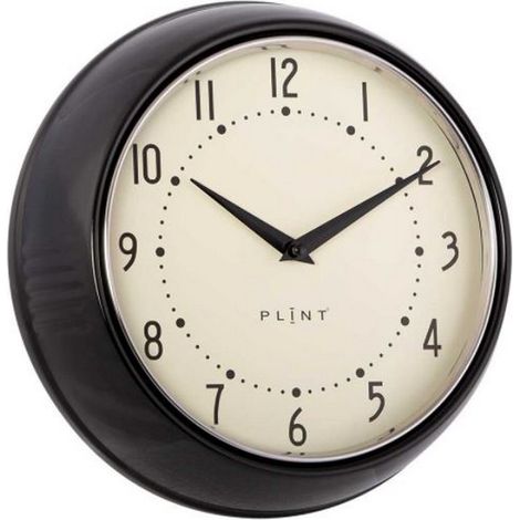 Clocks - Metal/Glass - L23 x W7 x H23 cm - Black