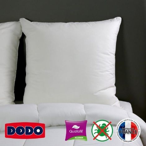 DODO Oreiller Grand luxe Quallofil Allerban 60x60 cm blanc