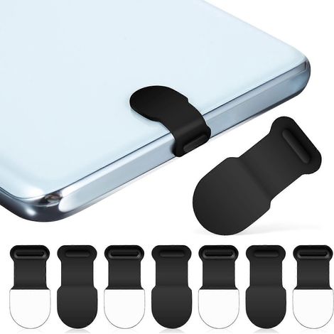 Lot de 8 bouchons anti-poussière USB-C, protections pour ports de téléphone compatibles avec la plupart des téléphones portables de type C