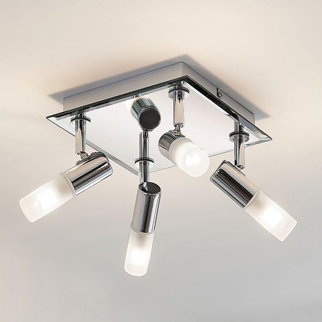 [NEUWERTIG] Lindby Bad Deckenlampe Zela Deckenlampe Lampe 4 Flammig G9  32 X 32 Cm Chrom B-Ware