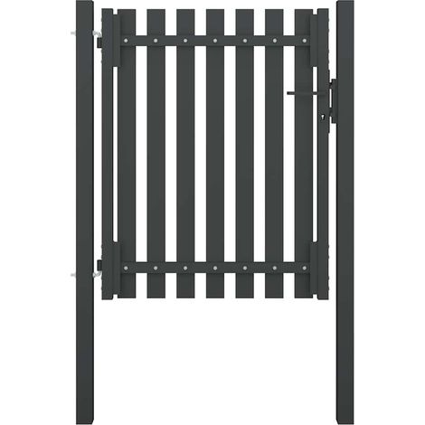 Portail de jardin-Portillon de jardin en acier 100x100 cm anthracite 268158 (1/4)