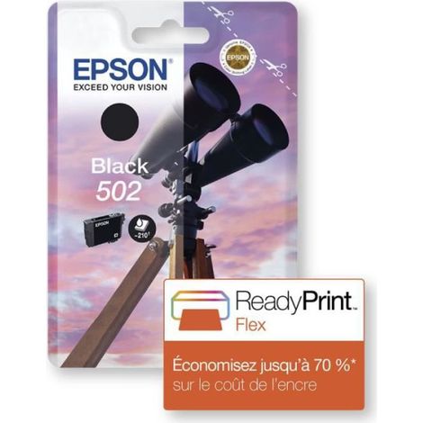 EPSON Cartouche d'encre 502 Noir - Jumelles (C13T02V14010) (1/3)