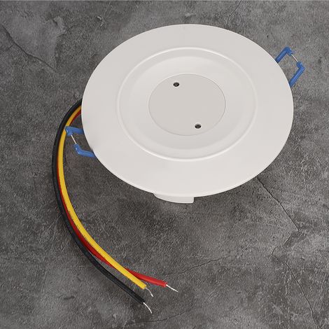 Détecteur de mouvement micro-ondes 3.7GHz pour éclairage intelligent, installation encastrée au plafond, compatible AC 110-240V pour couloir et escalier (1/5)