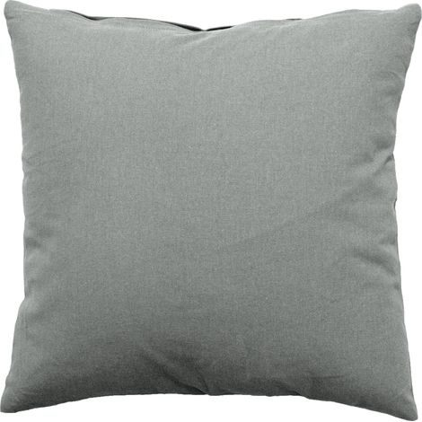 Coussin déhoussable 60 x 60 cm LOLA 100% coton coloris GRIS