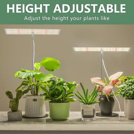 Lampe de culture LED réglable avec 3 modes d'éclairage et variateur à 4 niveaux.-AquaForge (1/5)