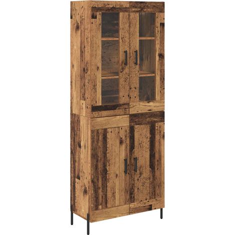 Buffet,Haut Armoire Bois Ancien 69,5 x 34 x 180 cm Bois d'ingénierie CFW700115 (1/5)