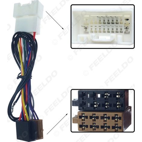 Compatible avec les modèles Mitsubishi 2007 + câble de conversion radio (femelle vers mâle), câble adaptateur audio ISO, câble d'alimentation CD de voiture. (1/5)