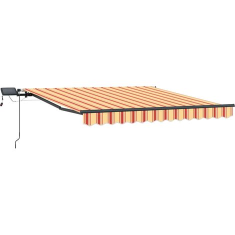 Maison Exclusive - Tenda Retrattile giallo e arancione 350 x 250 cm Tessuto