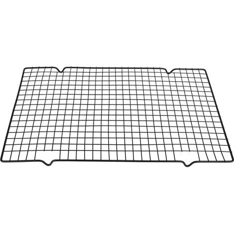 JSSEVN - Rectangular Barbecue Grill, 40 x 25 cm, Mesh Barbecue Grill, Cooking Grate, Replacement Net for Camping, Barbecue (1/5)