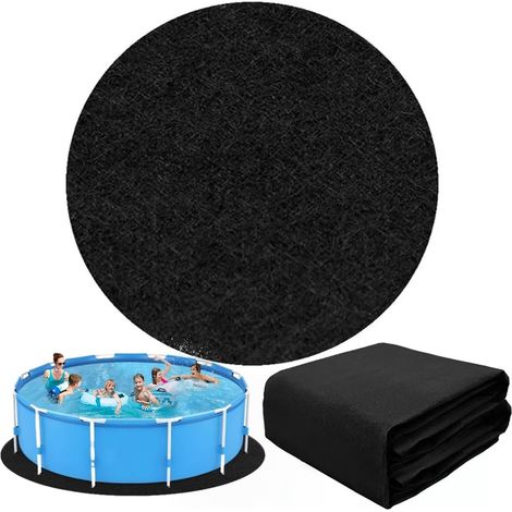 Tapis de Sol Carré, 370 x 370 cm Tapis de Sol pour Piscine, Tapis Piscine Hors Sol pour Piscine et Bains à Remous Extérieurs (1/5)