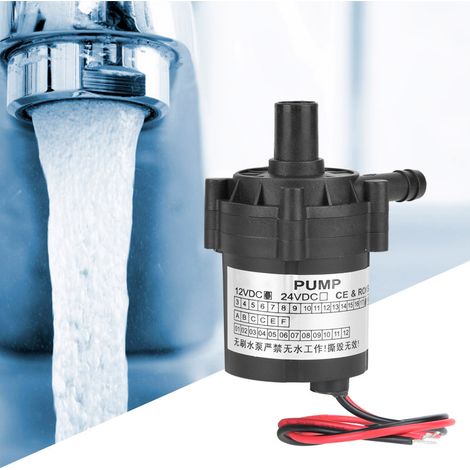 Mini pompe à eau submersible pour piscine avec moteur sans balais ultra silencieux DC12V 18W et 6 m de longueur (1/5)