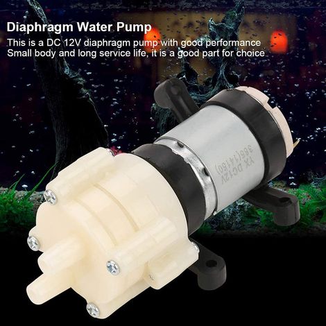 Pompa a membrana per acqua, pompa a membrana autoadescante ad alta pressione da 1,5-2 l/min, micro mini pompa elettrica per acqua per camper, barca, giardino (1/4)