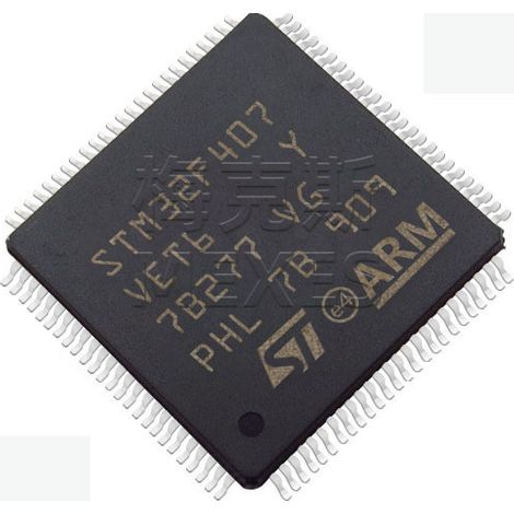 Electronic components of the STM32F407VET6 STM32F407VGT6 chip, 5 units to assemble.