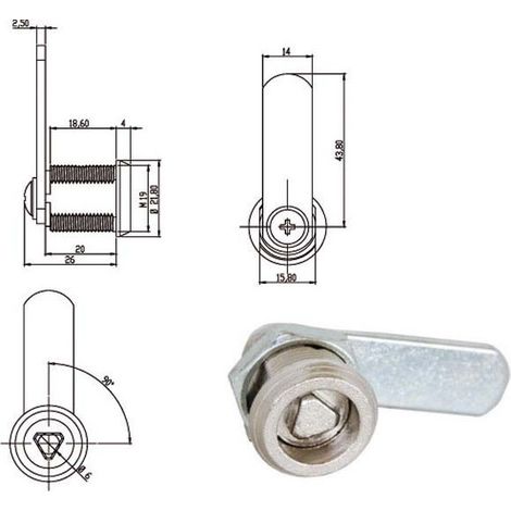 Cylindre de levier de 20 mm Triangle 160010 Omr