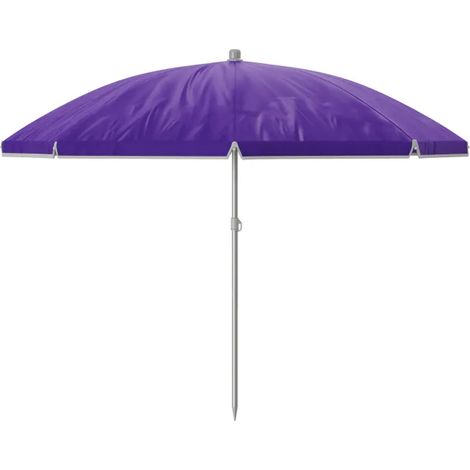 Sombrilla Polyester Acero Con Funda Color Morado 160 cm Jardín Piscina y Playa MARBUENO SUMMER