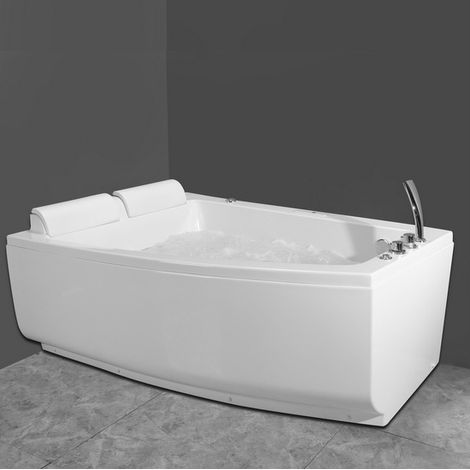 Bagno Italia Vasca da bagno idromassaggio full optional 180x120 cm 2 posti luci bluetooth riscaldatore