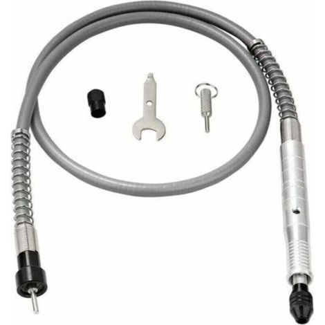 Mandrin de câble d'extension de foret électrique flexible de 3 mm pour outil de meuleuse rotative compatible avec clé (doré) (1/4)