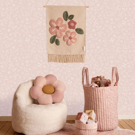Papier peint intissé Forest Wonders 1000 x 53cm Rose vintage, blanc cassé