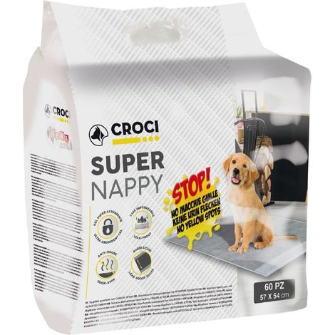 Set 4 pezzi Tappetino Super Nappy Carb.Att. 84x57 60Pz.