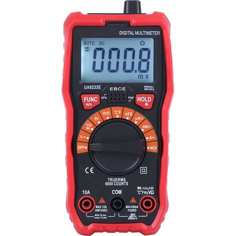 Multimètre ampèremètre haute précision pour la maintenance électrique industrielle (tableau UA9233E) (1/5)