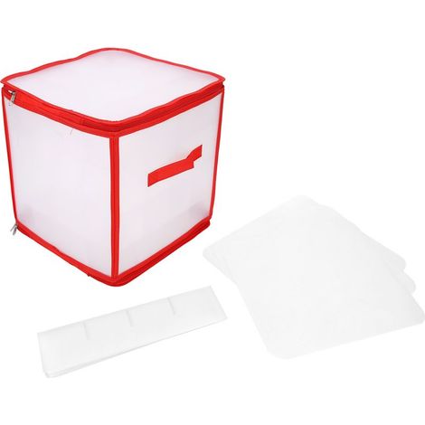 Transparente Aufbewahrungsbox aus PVC, wasserdichter Reißverschluss, strapazierfähiger Sockenorganizer mit Fächern für Zuhause oder Büro (1/5)