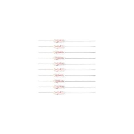 10 Pièces Fusible Thermique 10A 250V 72℃, Coupure de Fusible Thermique de Coque Métallique, Fusible de Température TF 72-250℃ protéger le circuit contre les dommages-72°C (1/4)