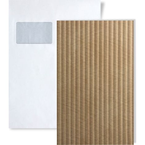1 PIEZA DE MUESTRA S-29302 WallFace BRIDGE METALLIC USED Sand LEATHER Collection  MUESTRA Panel de pared en tamaño aprox DIN A5