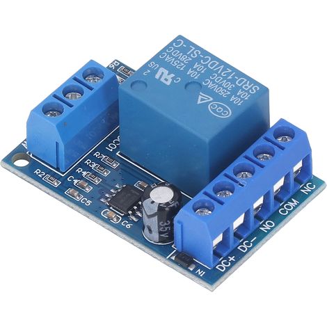Régulateur de niveau d'eau automatique 12V DC, module capteur de liquide avec relais pour pompe, contrôleur de niveau à sonde. (1/5)