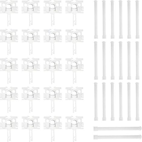 Poulies pour stores verticaux, jeu de 20 plaques d'espacement, accessoires de réparation simples pour stores verticaux et pièces d'usure. (1/5)
