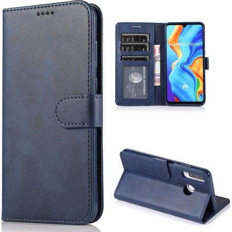 Etui Coque pour Huawei P30 Lite Cuir,Bleu Foncé (1/5)