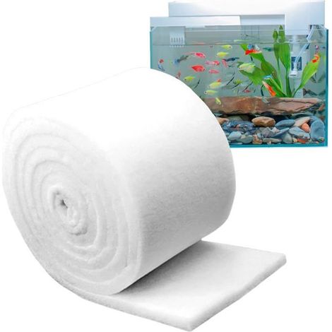 Éponge filtrante en Polyester, ouate filtrante pour Aquarium, éponge filtrante Haute densité 1 m x 12 cm (1/5)