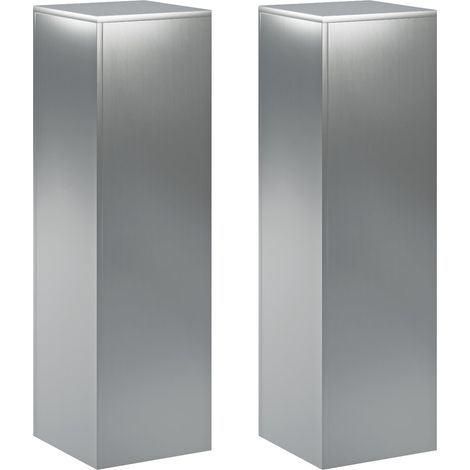Pflanzenständer 2 pcs Silber 30 x 30 x 100 cm Edelstahl vidaXL (1/5)